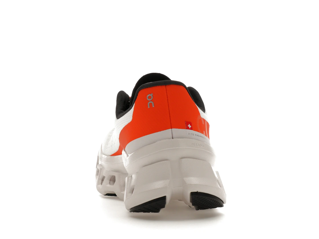 Vue 27 de On Running Cloudmonster Undyed-White Flame 