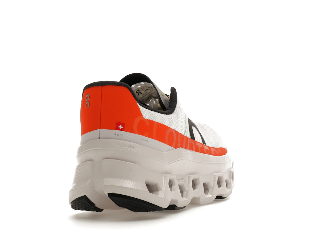 Vue 30 de On Running Cloudmonster Undyed-White Flame 