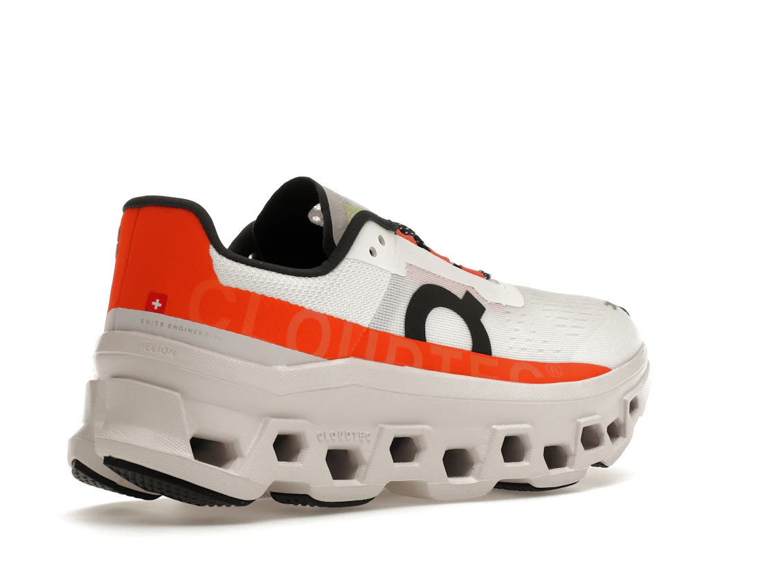 Vue 33 de On Running Cloudmonster Undyed-White Flame 