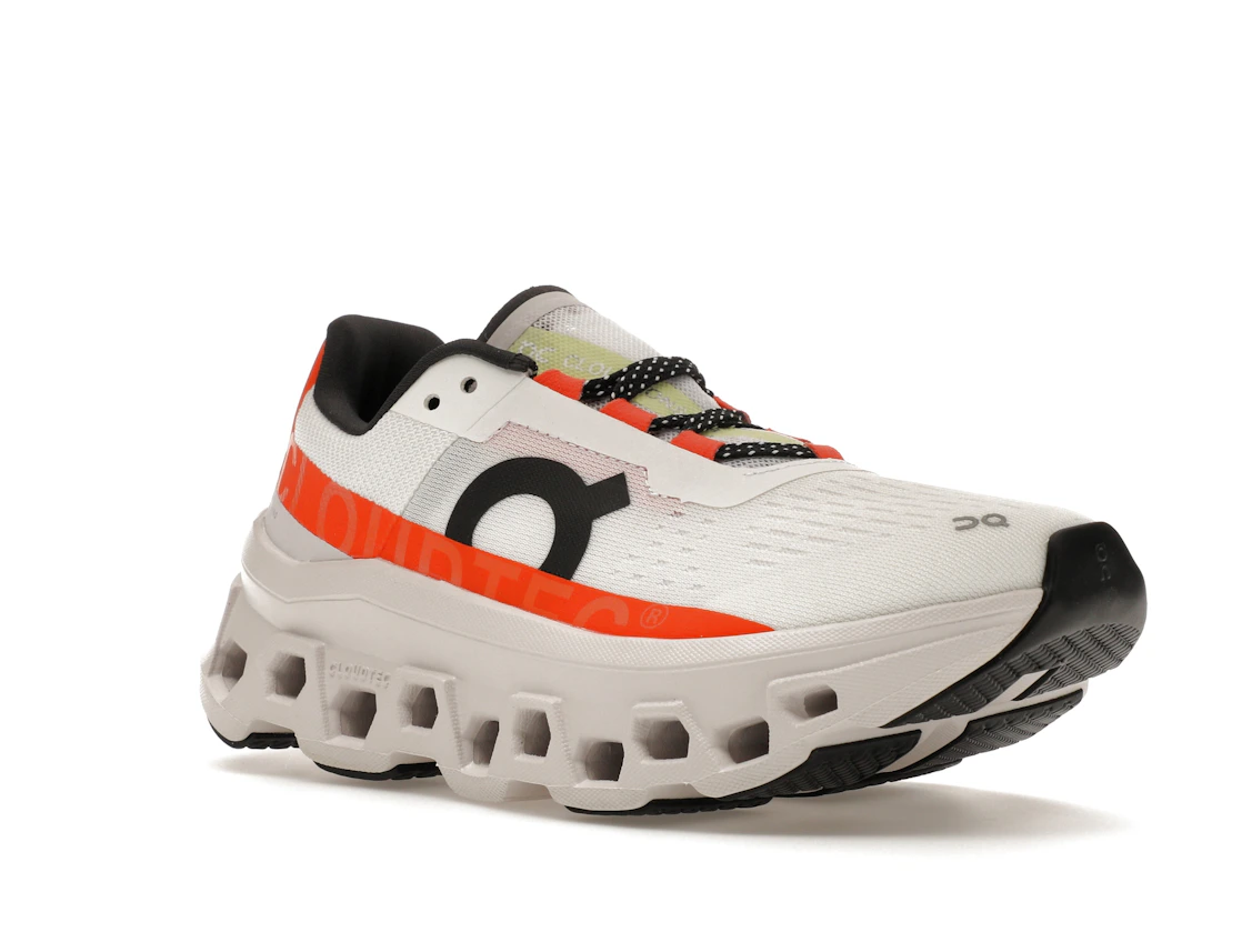 Vue 5 de On Running Cloudmonster Undyed-White Flame 