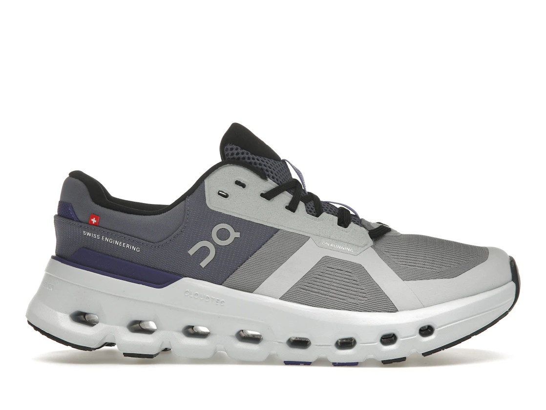 Vue 1 de On Running Cloudrunner 2 Fossil Indigo