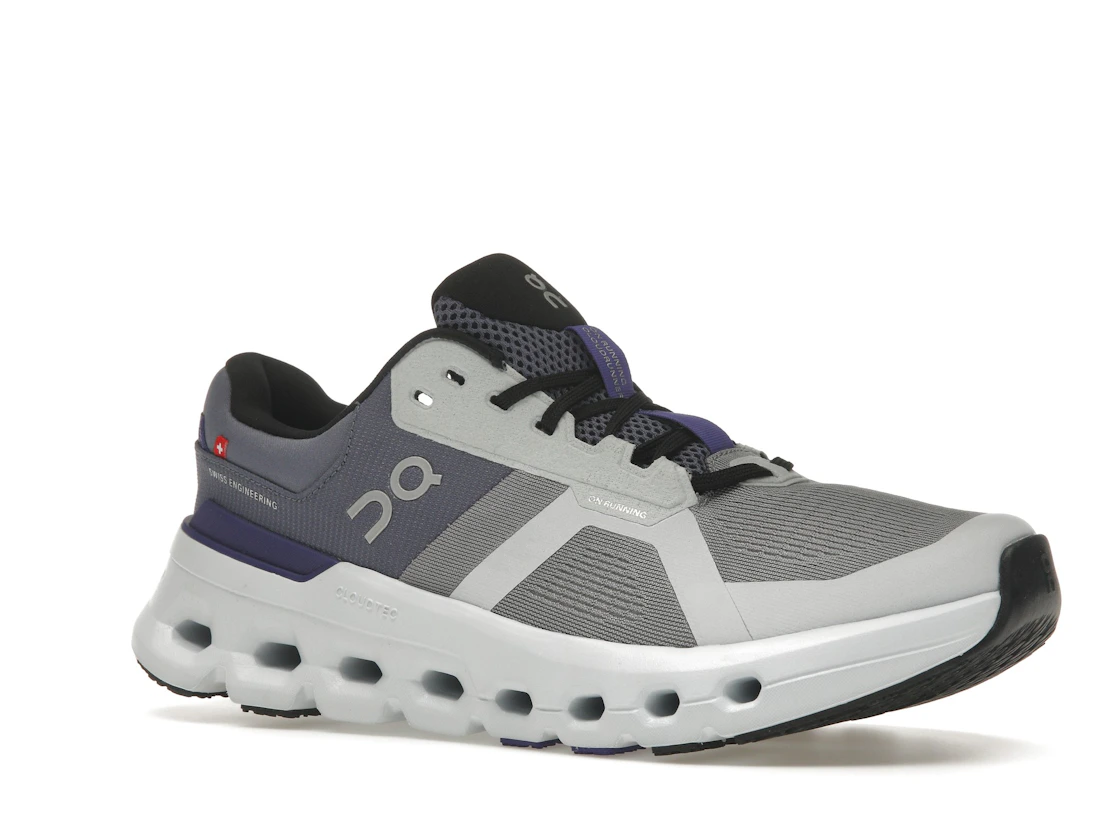 Vue 4 de On Running Cloudrunner 2 Fossil Indigo