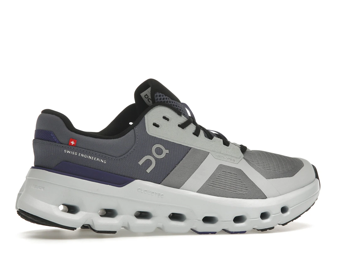 Vue 35 de On Running Cloudrunner 2 Fossil Indigo