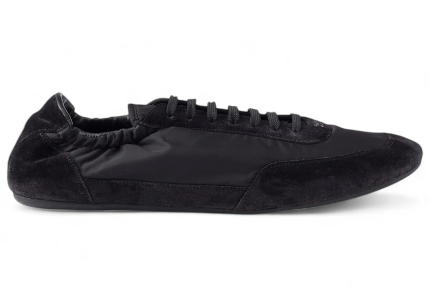 Prada Collapse Re-Nylon Sneakers Black Suede 