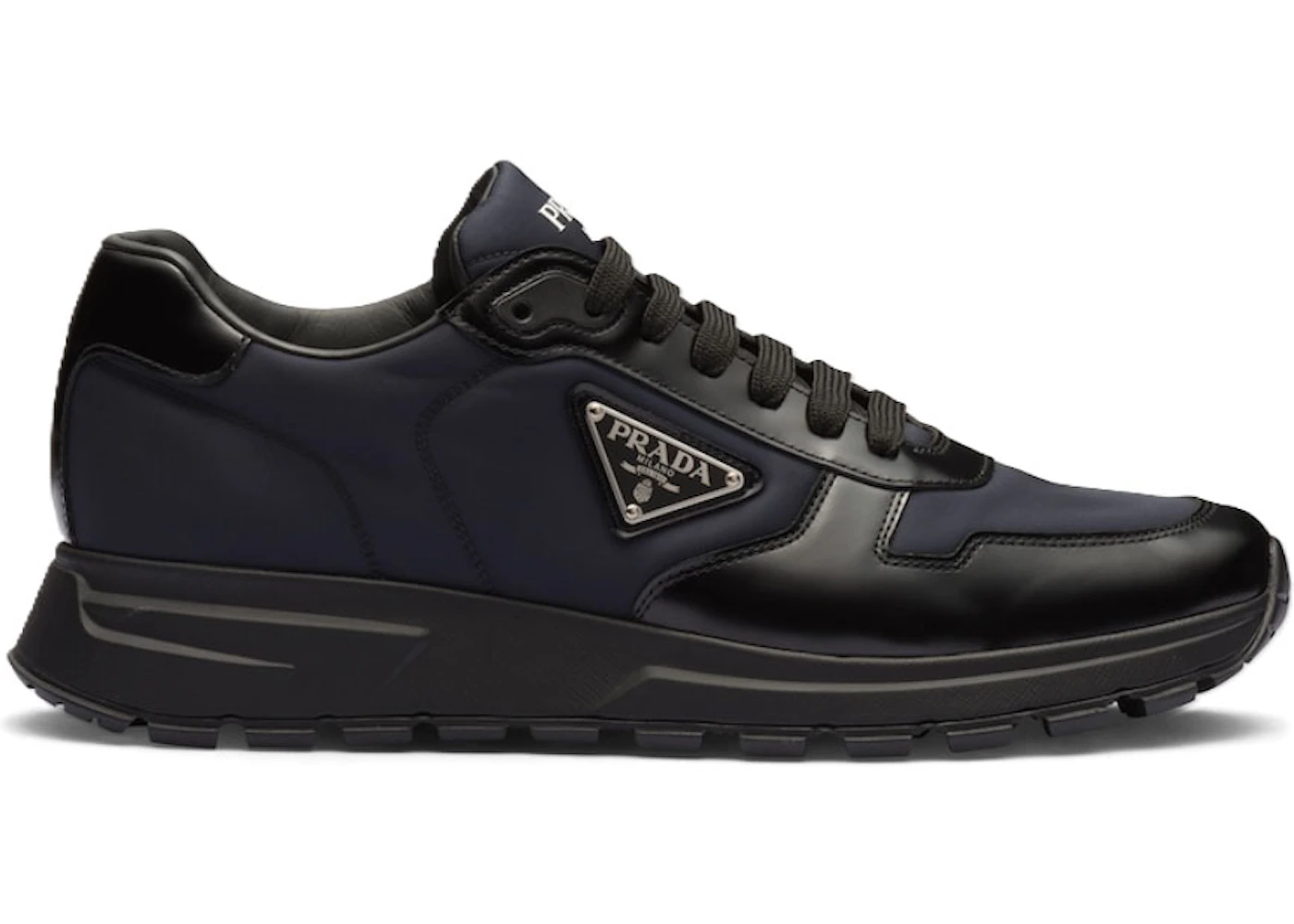 Prada Prax Re-Nylon Sneaker Black Blue