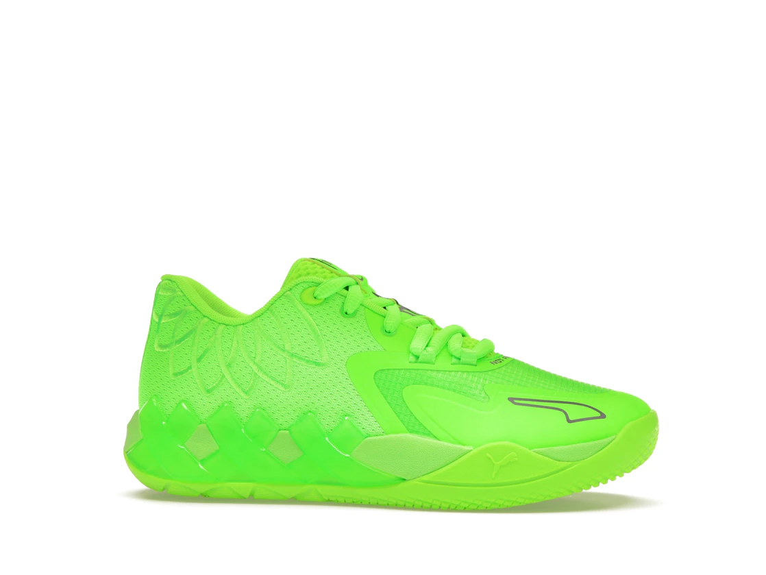 Vue 2 de Puma LaMelo Ball MB.01 Lo Team Color Green Gecko (GS)