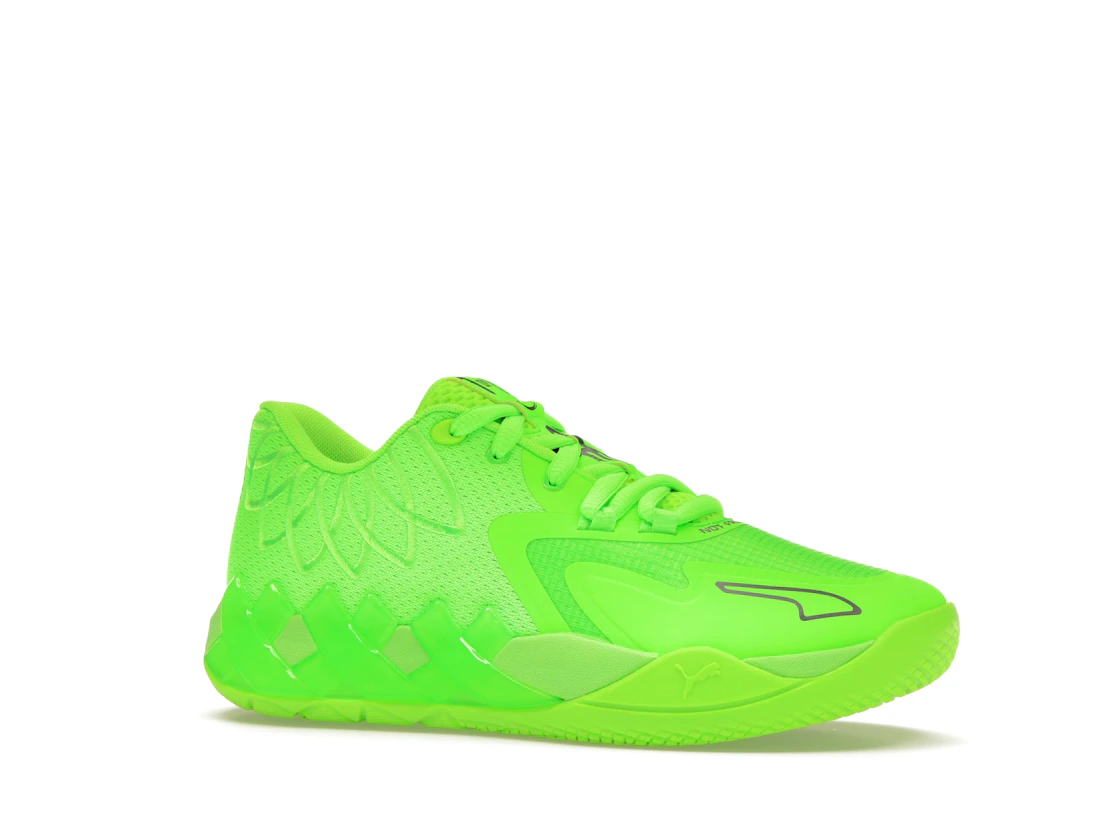Vue 3 de Puma LaMelo Ball MB.01 Lo Team Color Green Gecko (GS)