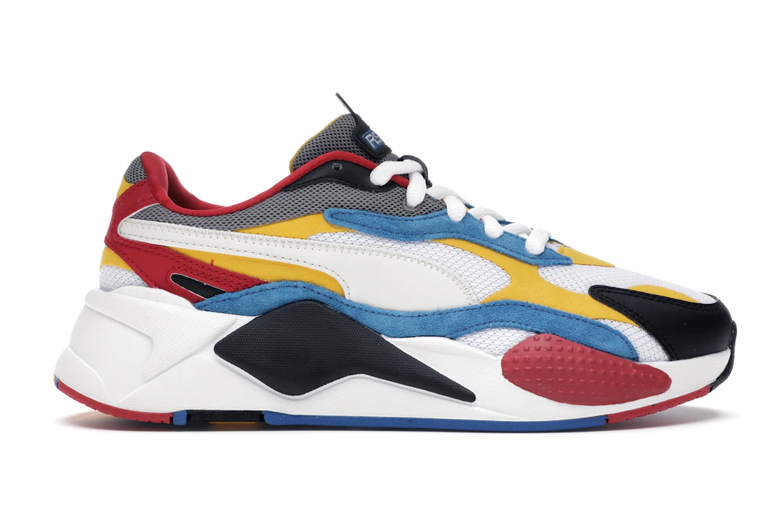 Vue 1 de Puma RS-X 3 Puzzle White Yellow Black (GS)