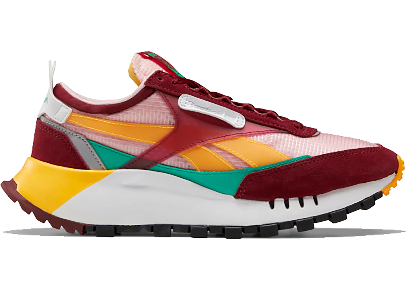 Reebok Classic Leather Legacy Collegiate Burgundy Solar Gold 