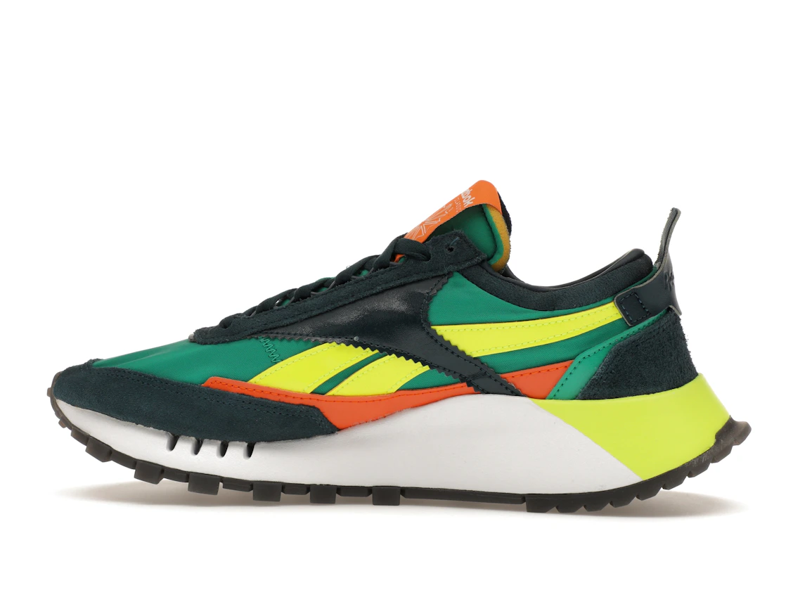 Vue 20 de Reebok Classic Leather Legacy Court Green Solar Yellow