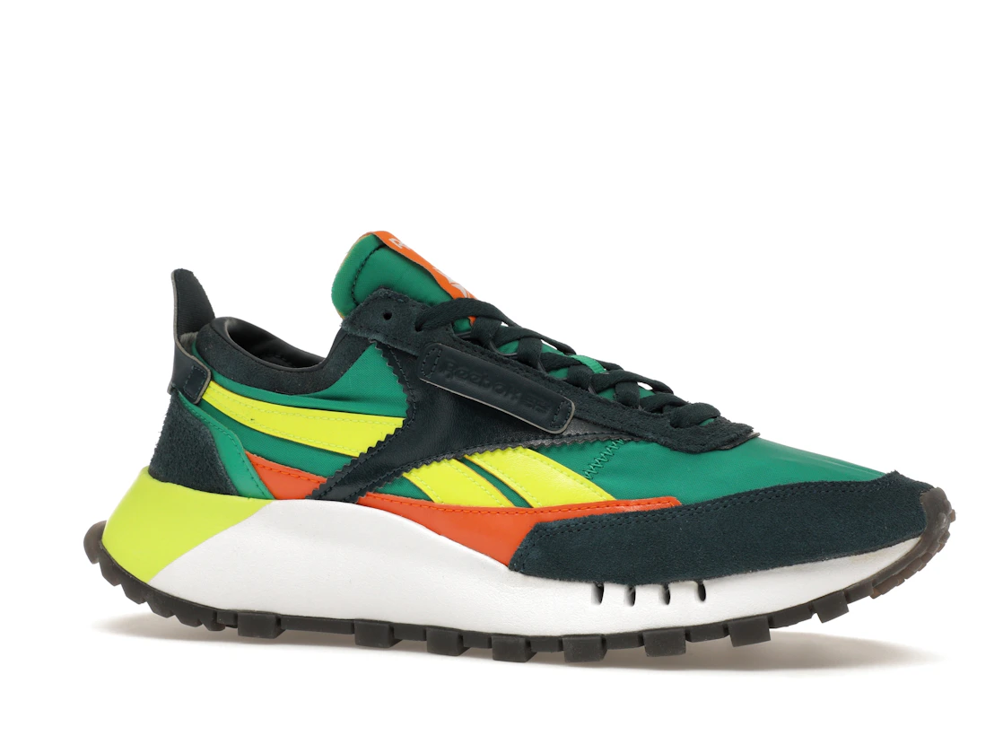 Vue 3 de Reebok Classic Leather Legacy Court Green Solar Yellow
