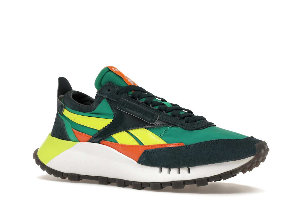 Vue 4 de Reebok Classic Leather Legacy Court Green Solar Yellow