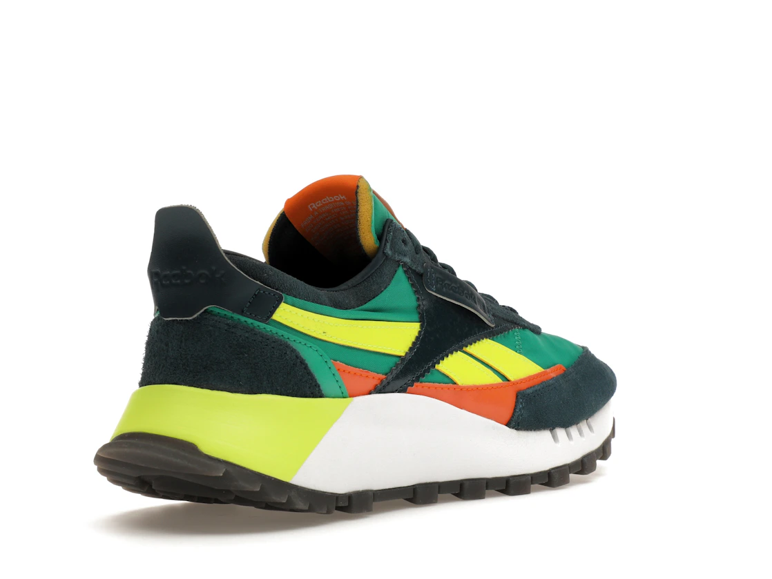 Vue 32 de Reebok Classic Leather Legacy Court Green Solar Yellow