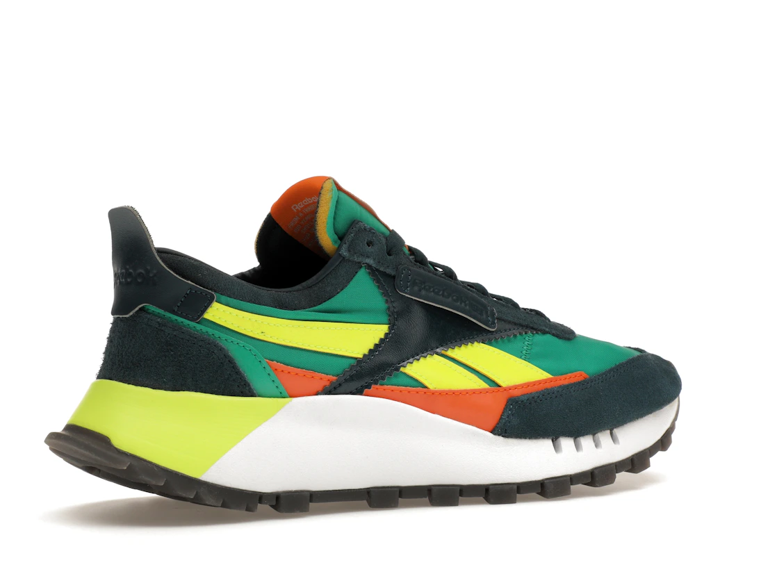 Vue 34 de Reebok Classic Leather Legacy Court Green Solar Yellow