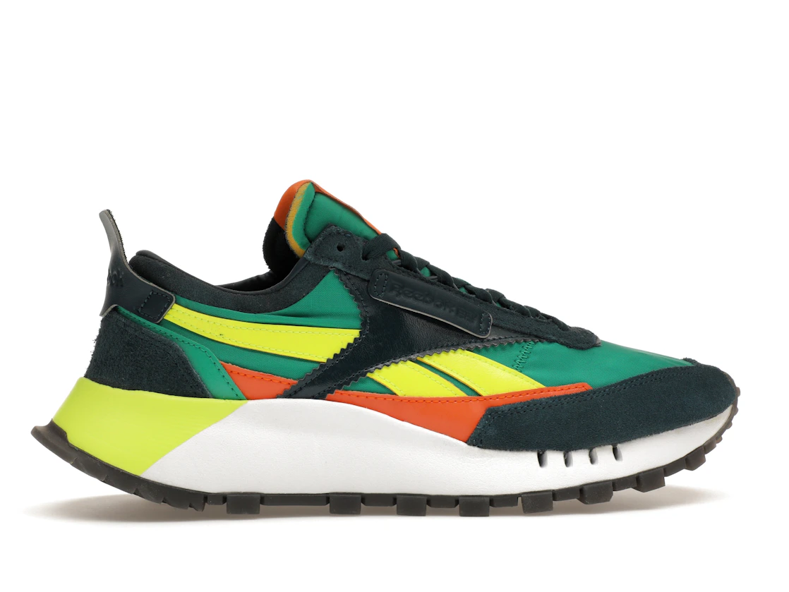 Vue 36 de Reebok Classic Leather Legacy Court Green Solar Yellow