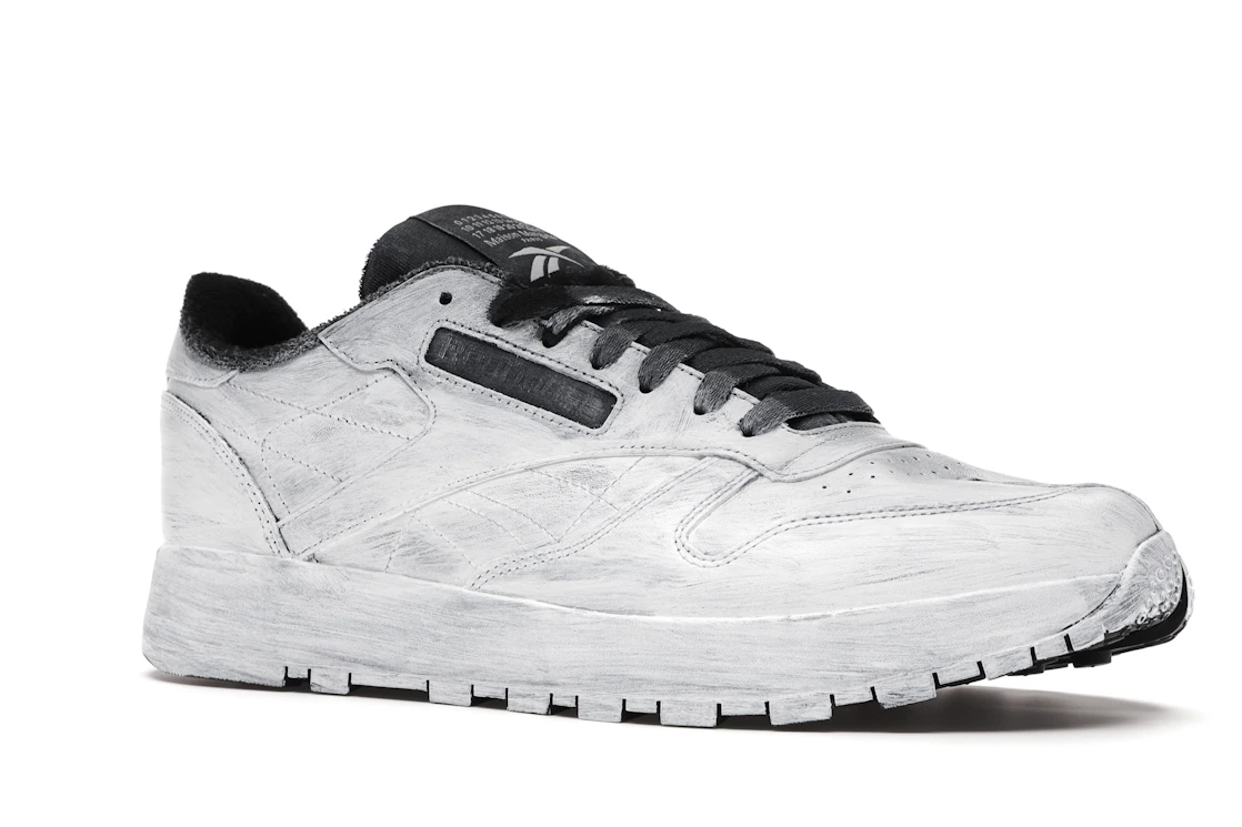 Vue 4 de Reebok Classic Leather Tabi Maison Margiela Bianchetto
