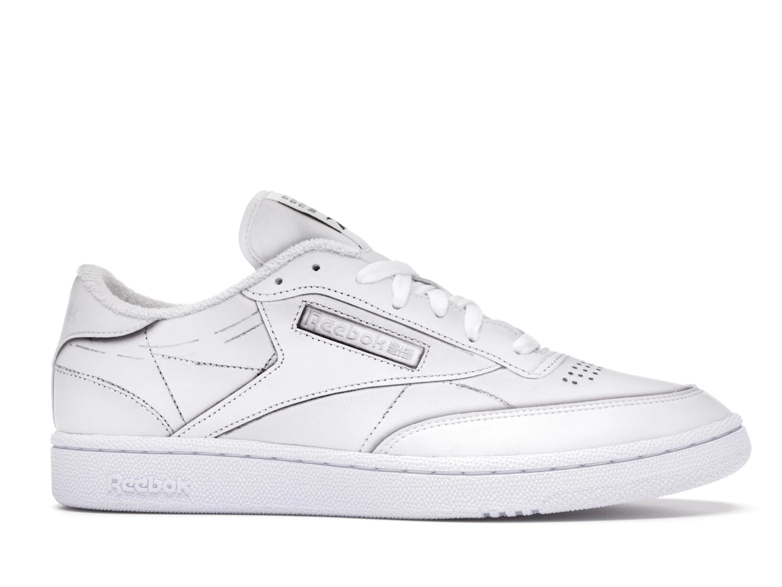 Vue 2 de Reebok Club C Maison Margiela White
