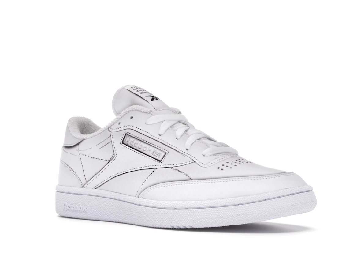 Vue 5 de Reebok Club C Maison Margiela White