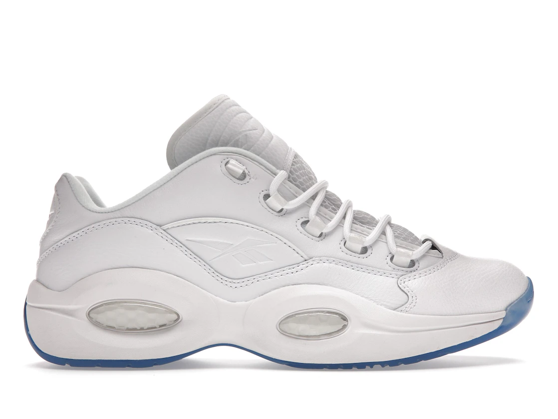 Vue 1 de Reebok Question Low White Clear Blue Sole