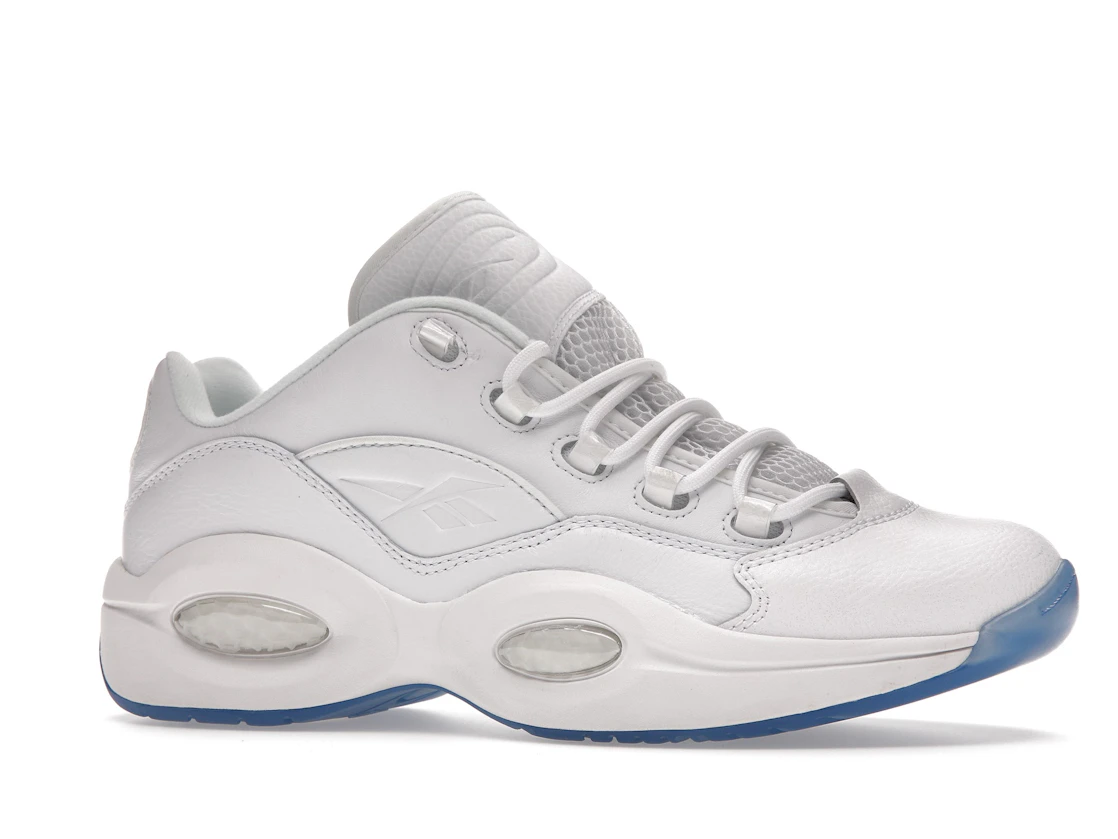 Vue 3 de Reebok Question Low White Clear Blue Sole
