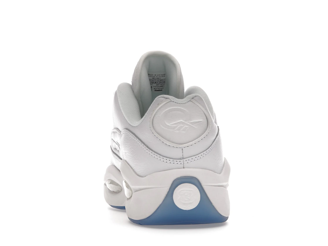 Vue 27 de Reebok Question Low White Clear Blue Sole