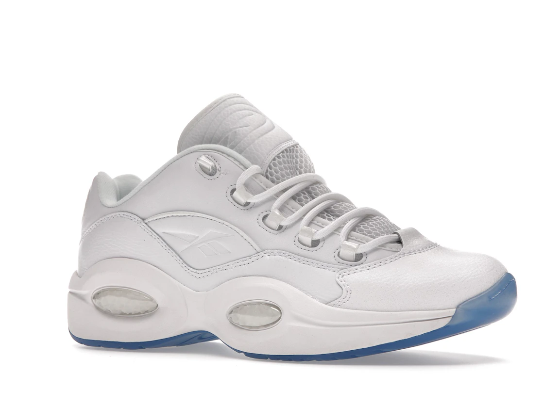 Vue 4 de Reebok Question Low White Clear Blue Sole