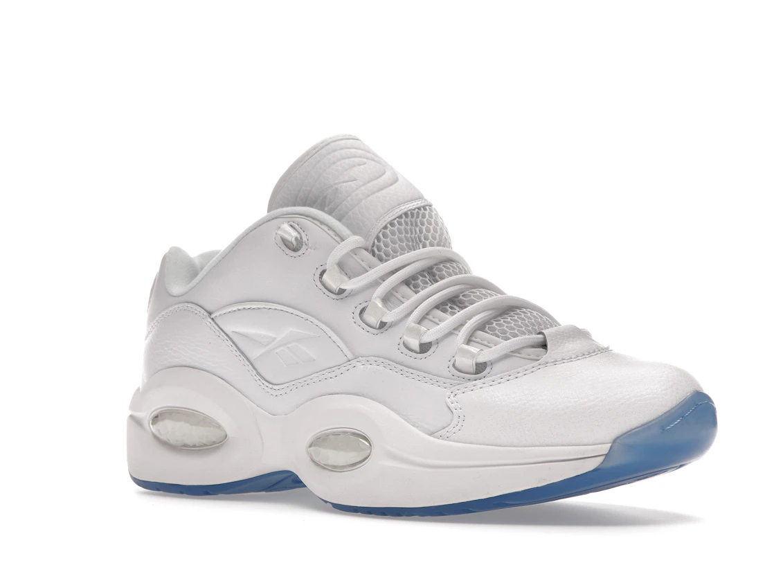 Vue 5 de Reebok Question Low White Clear Blue Sole