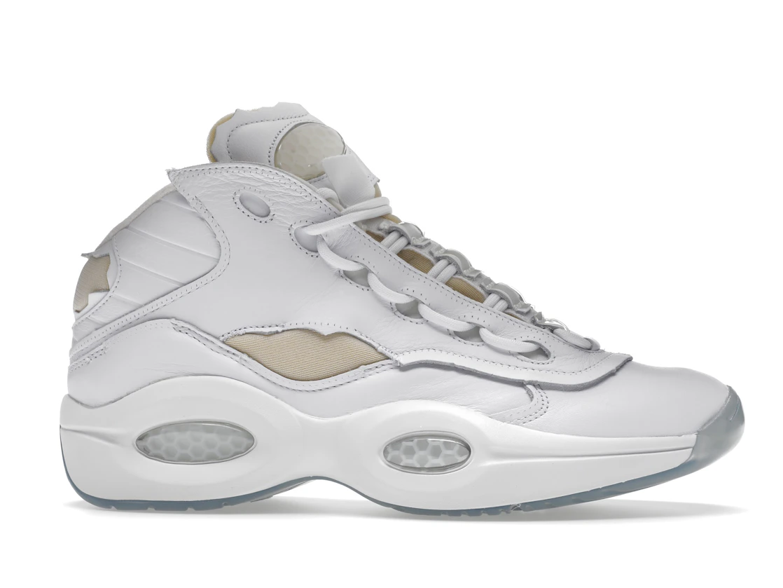 Vue 2 de Reebok Question Mid Maison Margiela Memory Of White