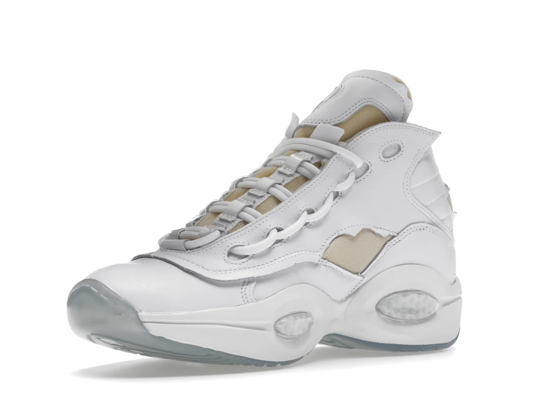 Vue 15 de Reebok Question Mid Maison Margiela Memory Of White