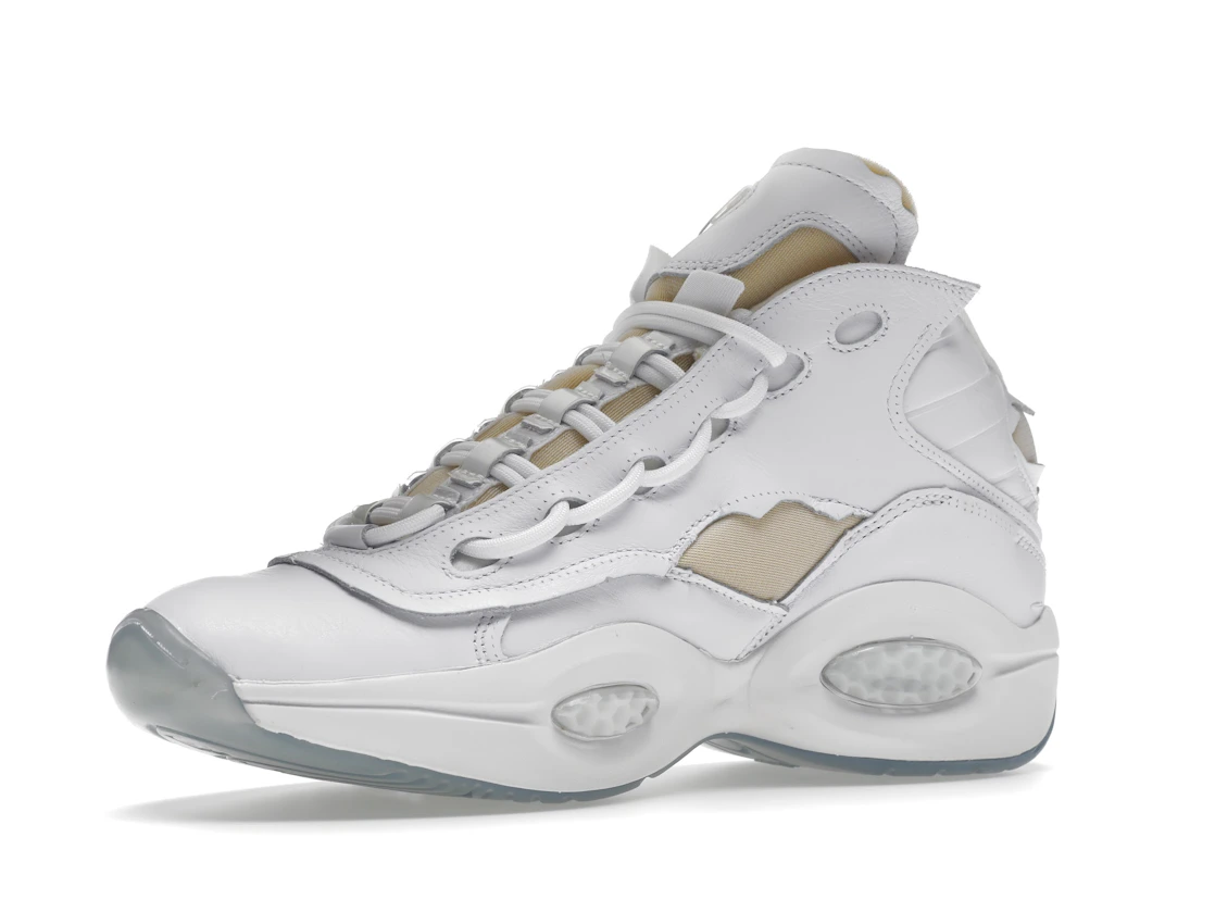 Vue 16 de Reebok Question Mid Maison Margiela Memory Of White