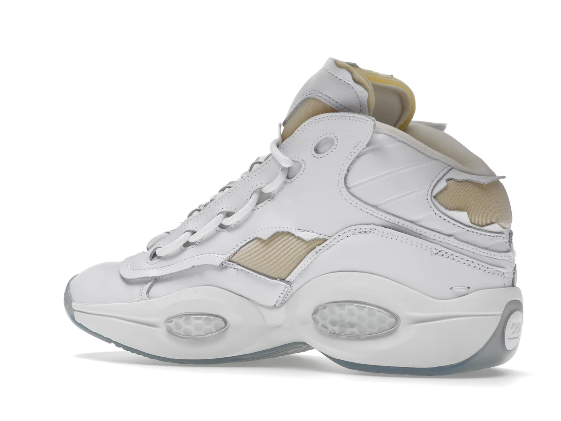 Vue 22 de Reebok Question Mid Maison Margiela Memory Of White