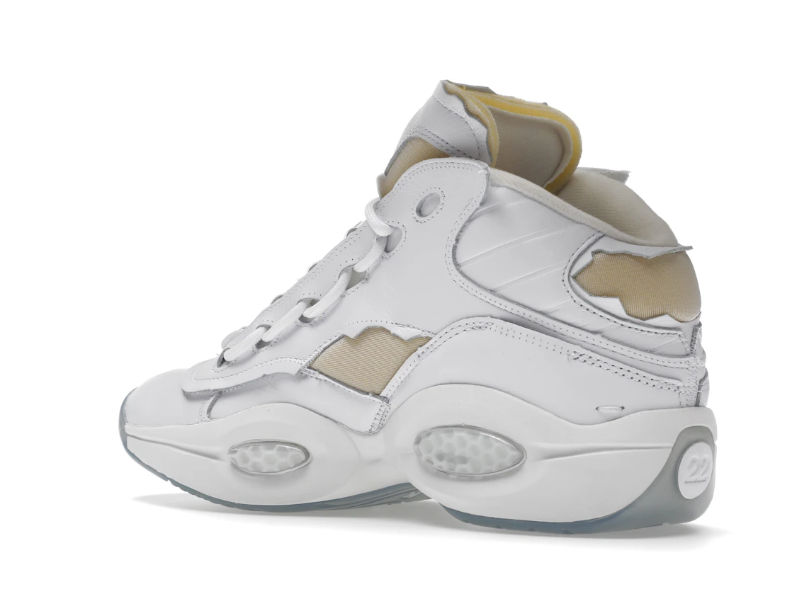 Vue 23 de Reebok Question Mid Maison Margiela Memory Of White