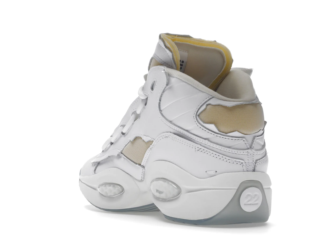 Vue 25 de Reebok Question Mid Maison Margiela Memory Of White