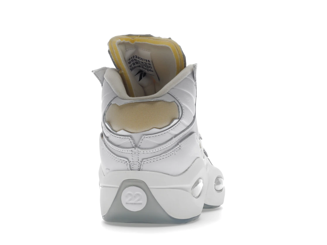 Vue 29 de Reebok Question Mid Maison Margiela Memory Of White