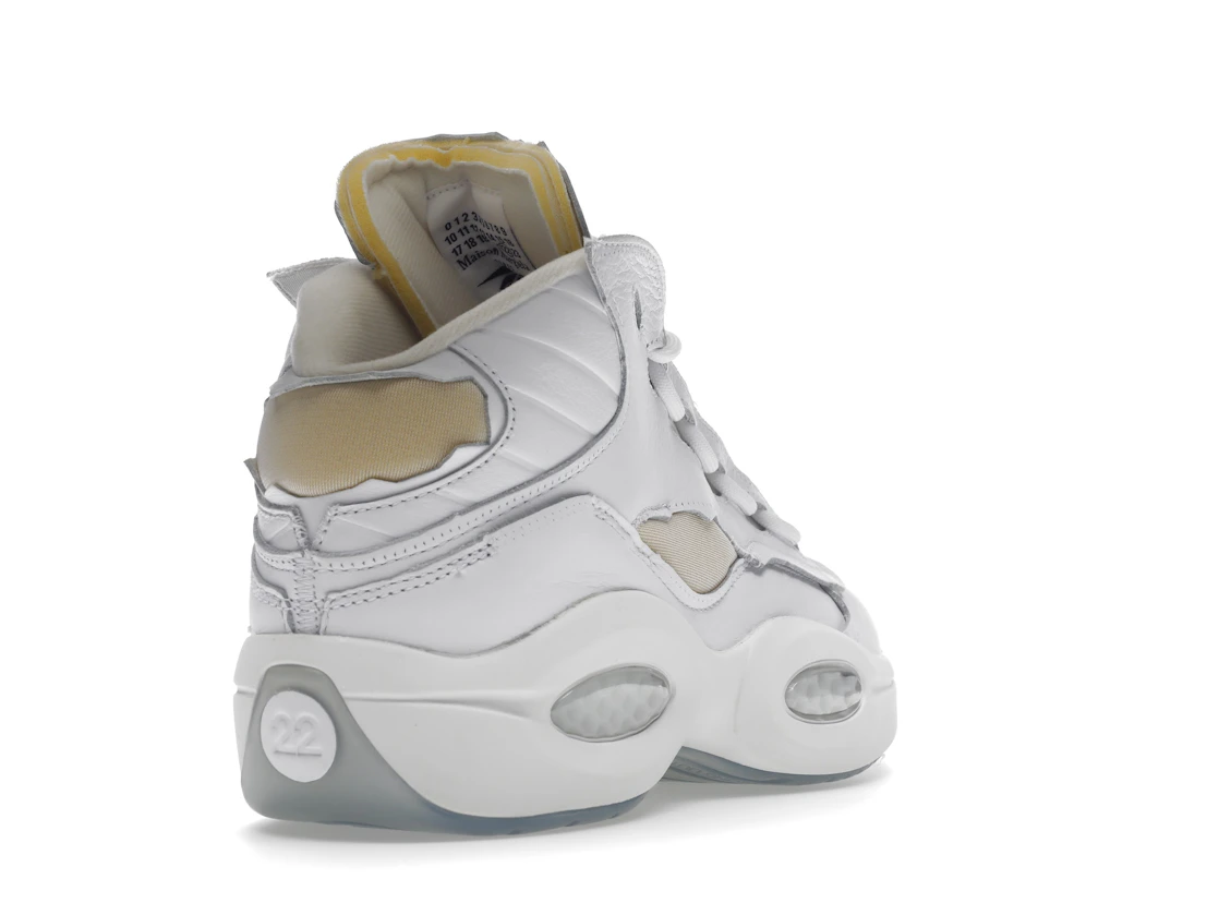 Vue 31 de Reebok Question Mid Maison Margiela Memory Of White