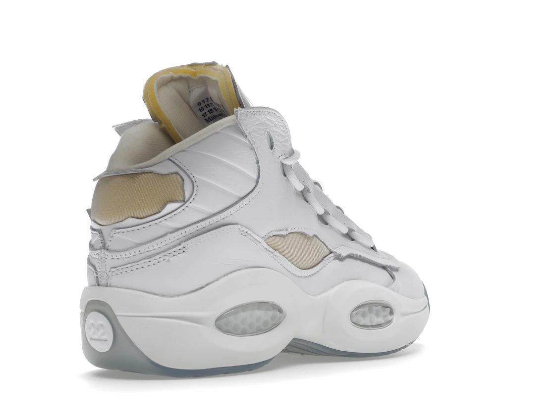 Vue 32 de Reebok Question Mid Maison Margiela Memory Of White