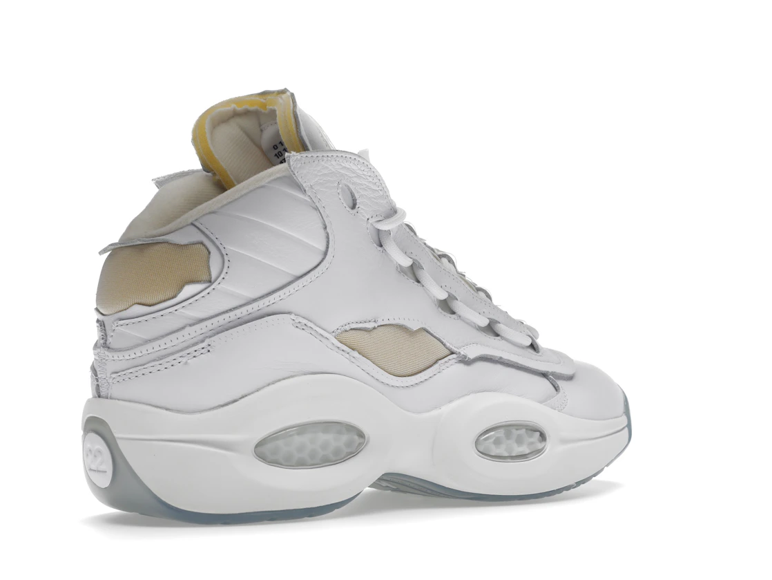Vue 33 de Reebok Question Mid Maison Margiela Memory Of White