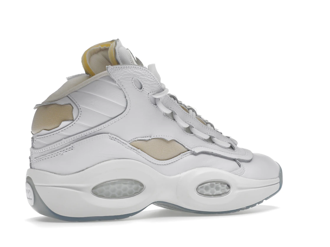 Vue 34 de Reebok Question Mid Maison Margiela Memory Of White