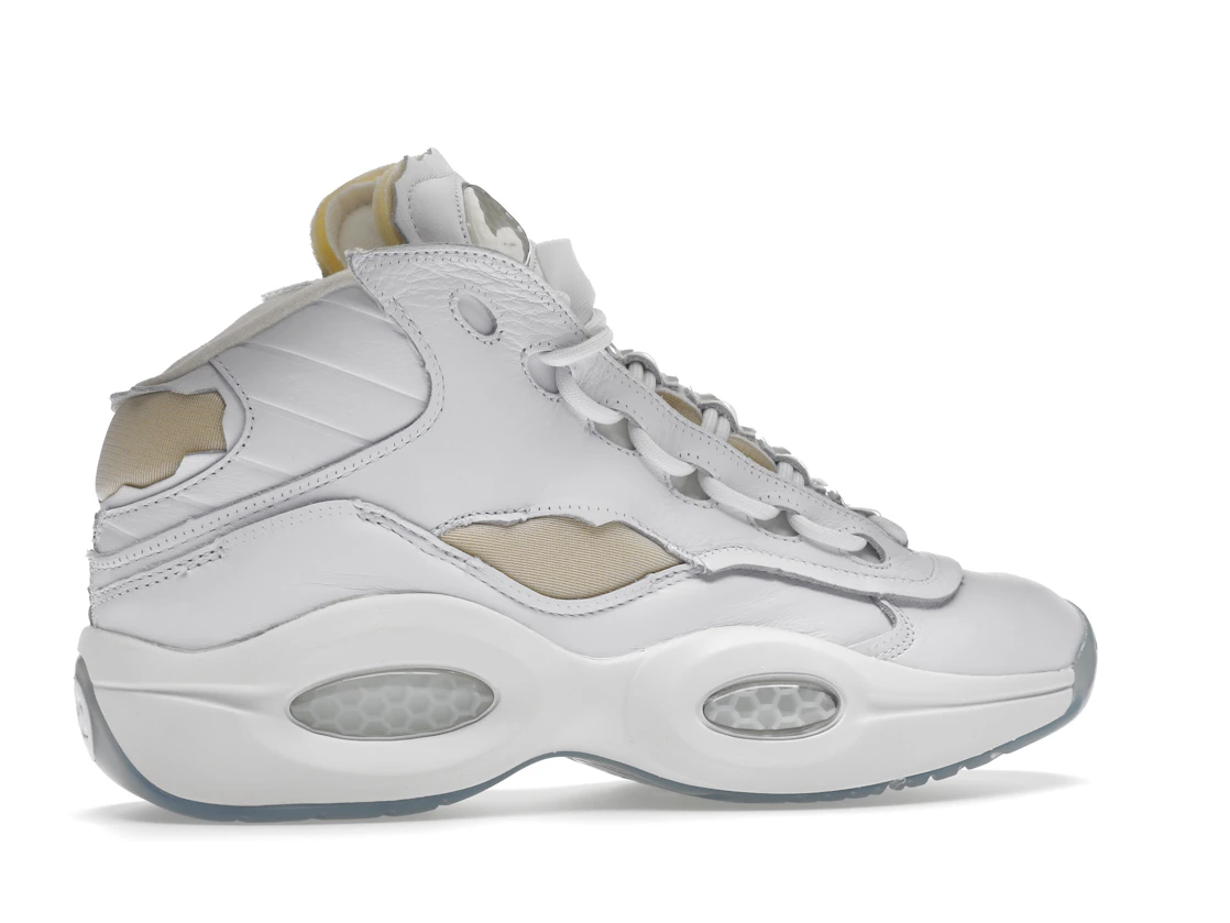 Vue 35 de Reebok Question Mid Maison Margiela Memory Of White