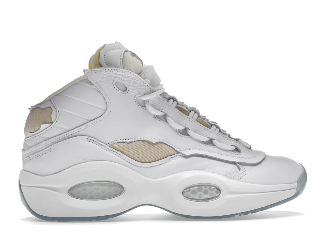 Vue 36 de Reebok Question Mid Maison Margiela Memory Of White