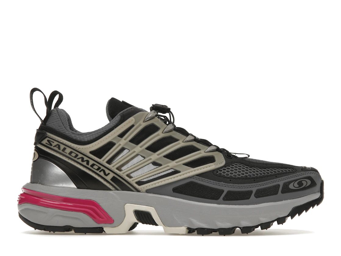 Vue 1 de Salomon ACS Pro Advanced Black Alloy Feather Grey Purple