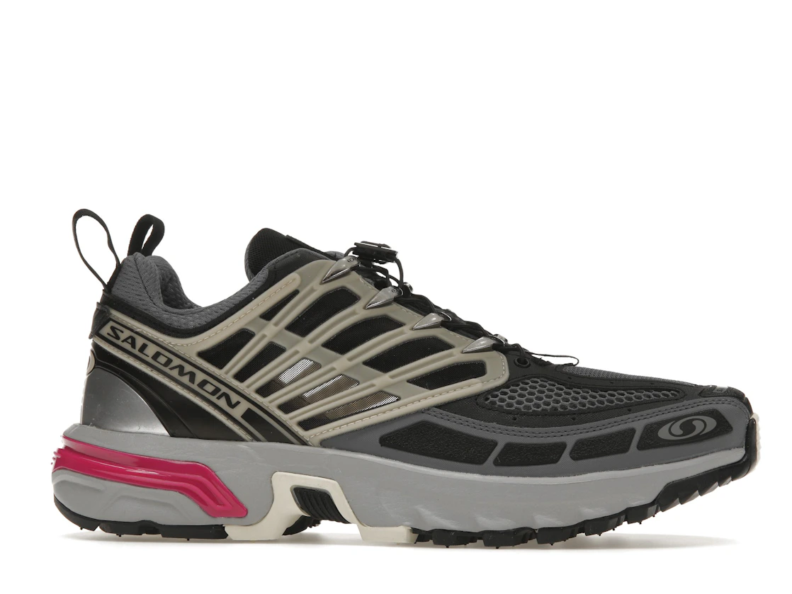 Vue 2 de Salomon ACS Pro Advanced Black Alloy Feather Grey Purple