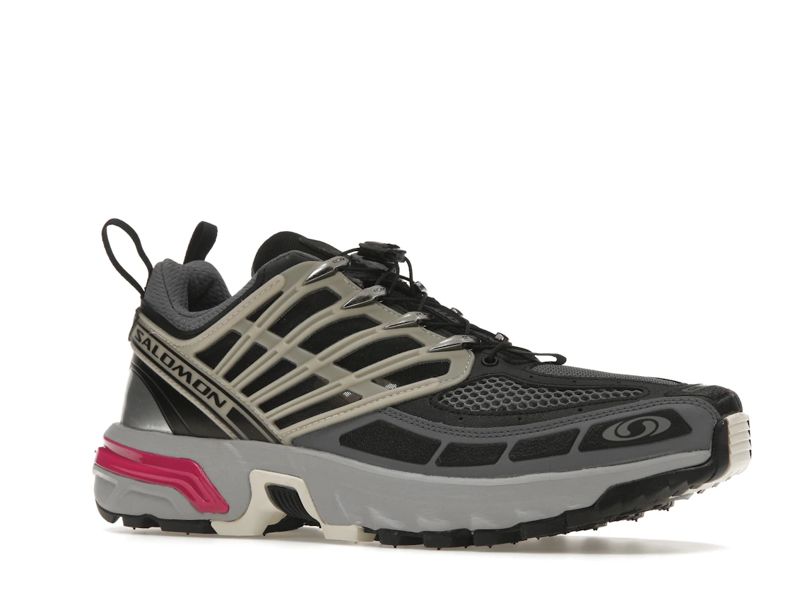 Vue 4 de Salomon ACS Pro Advanced Black Alloy Feather Grey Purple