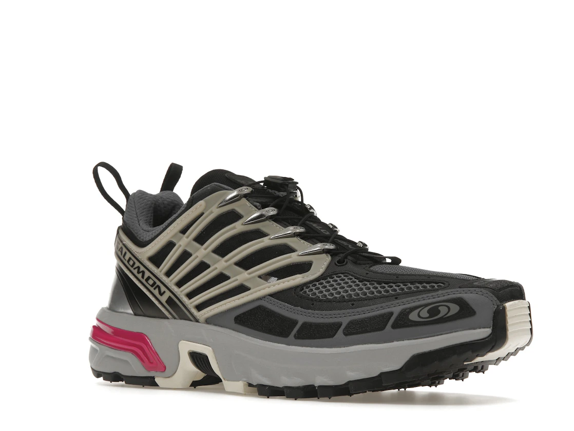 Vue 5 de Salomon ACS Pro Advanced Black Alloy Feather Grey Purple