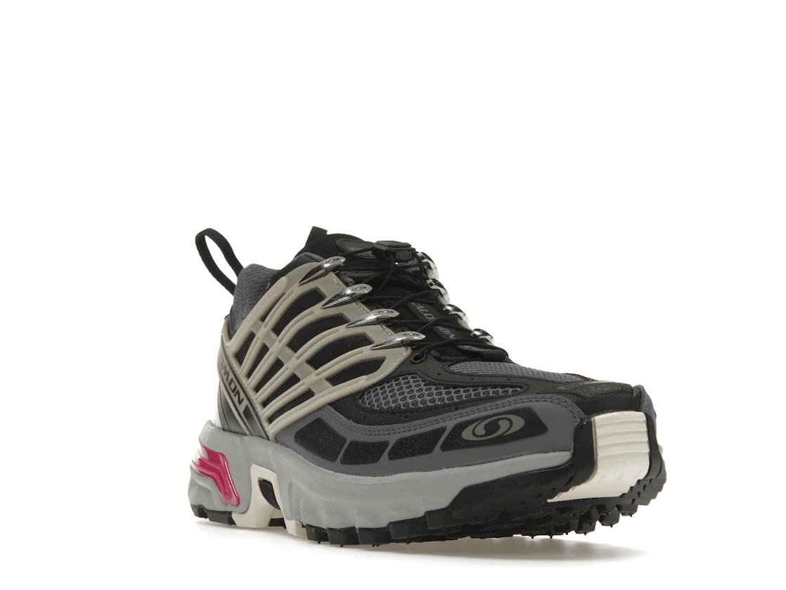 Vue 7 de Salomon ACS Pro Advanced Black Alloy Feather Grey Purple