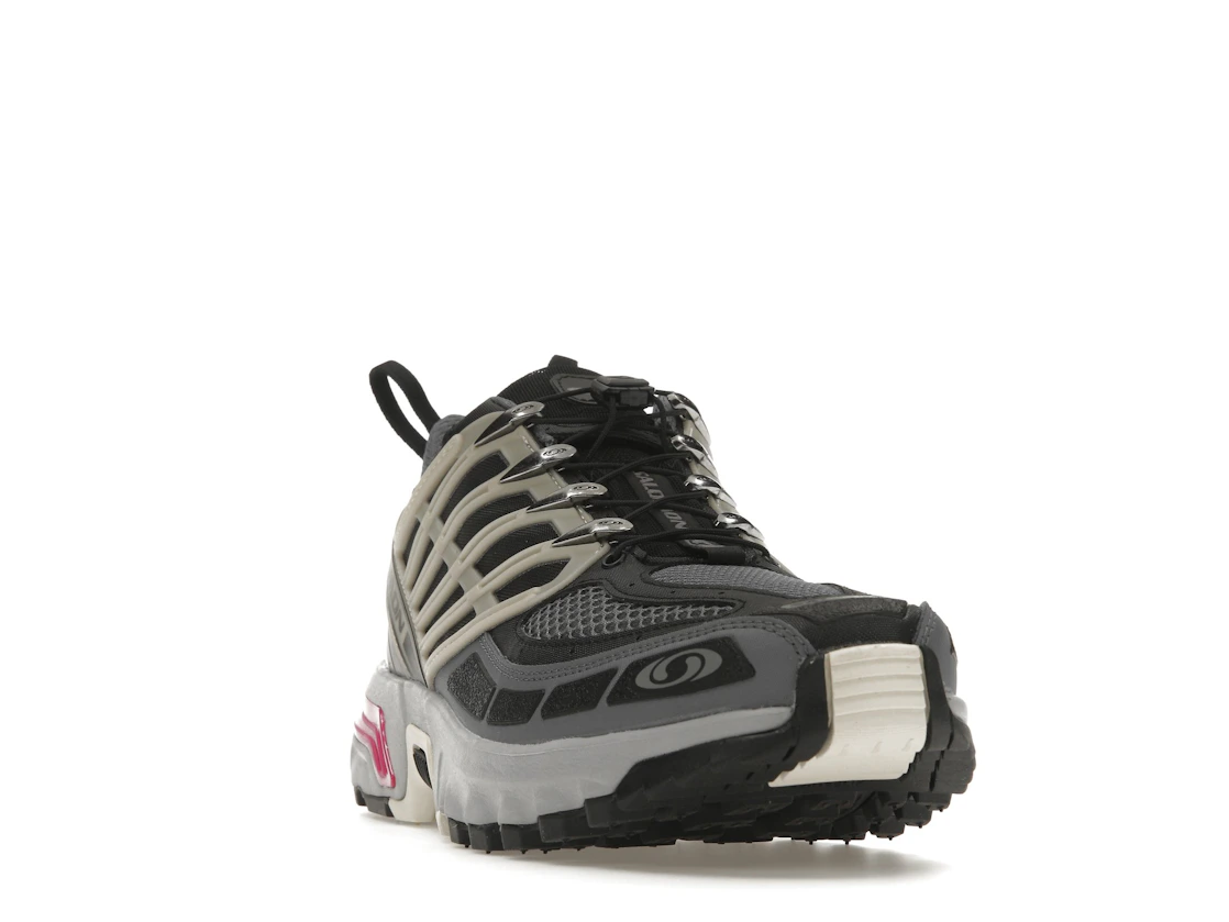 Vue 8 de Salomon ACS Pro Advanced Black Alloy Feather Grey Purple