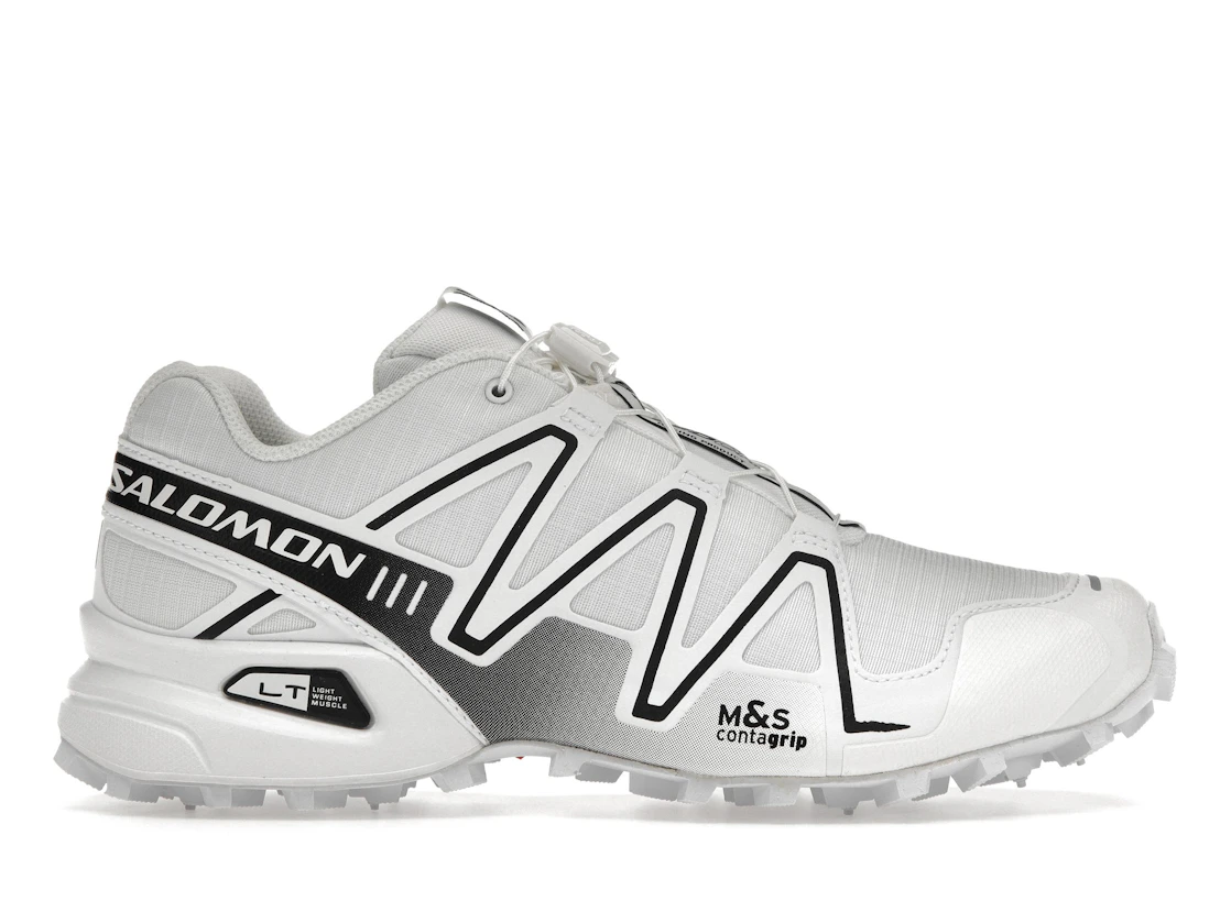 Vue 1 de Salomon Speedcross 3 White Alloy Black
