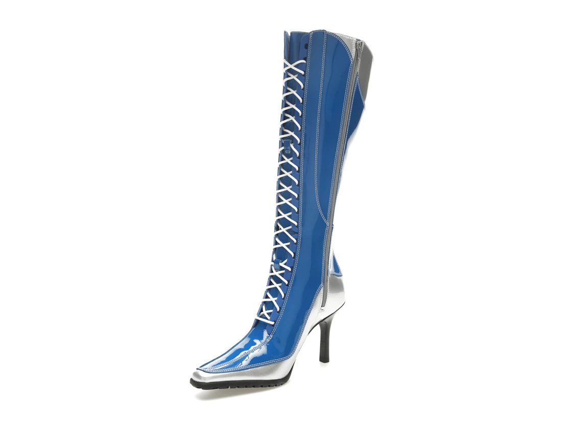 Vue 15 de Timberland 14" Lace-Up Zip Boot Veneda Carter Bright Blue 
