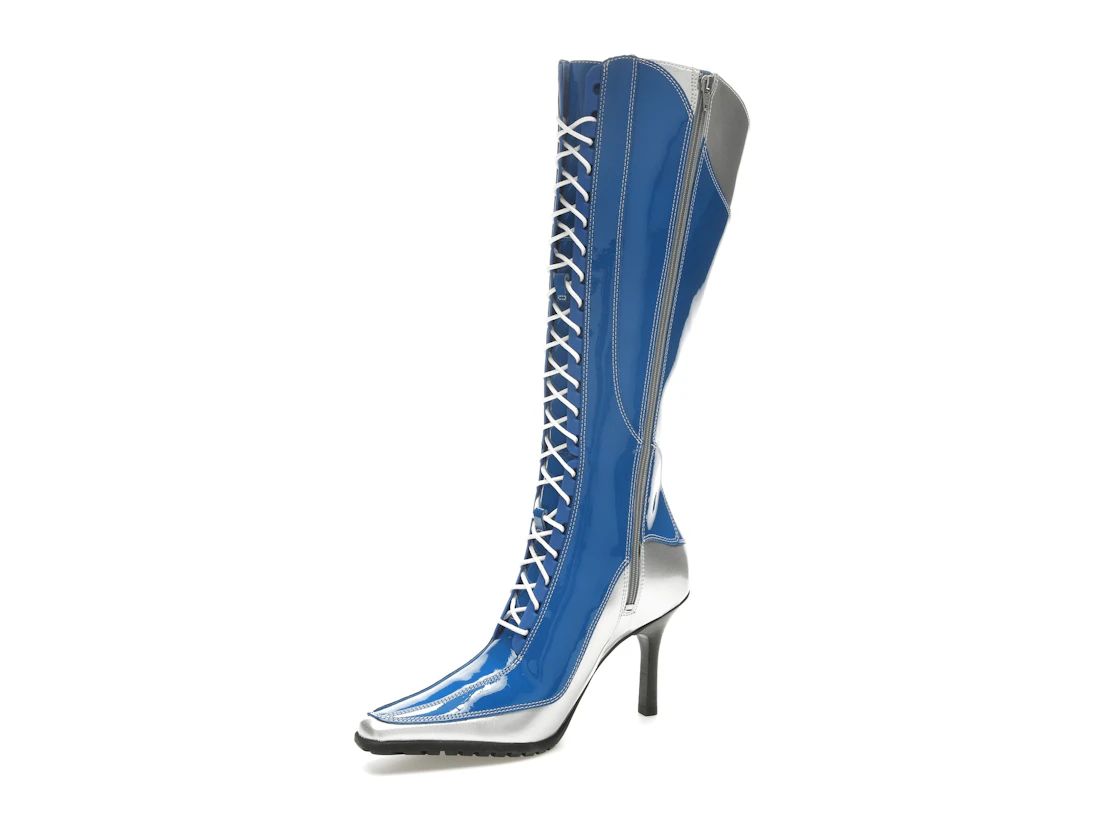 Vue 16 de Timberland 14" Lace-Up Zip Boot Veneda Carter Bright Blue 