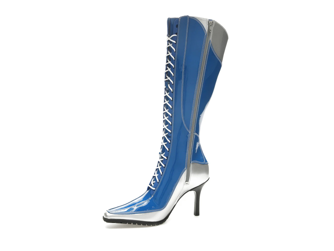 Vue 17 de Timberland 14" Lace-Up Zip Boot Veneda Carter Bright Blue 